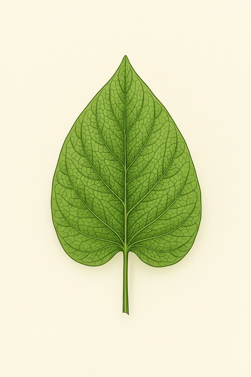 Blatt mit Blattadern