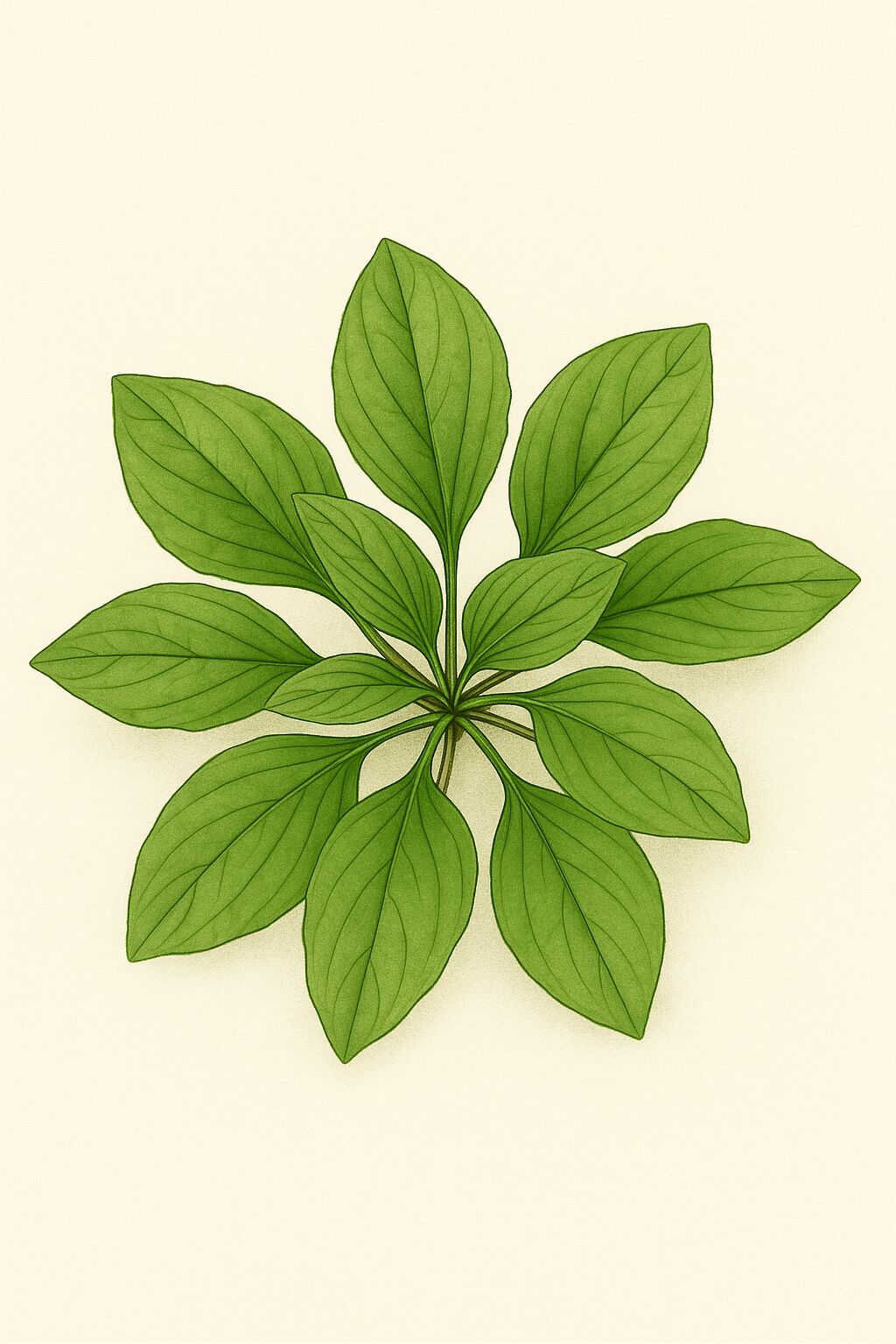 Grundständige Blätter in einer Blattrosette